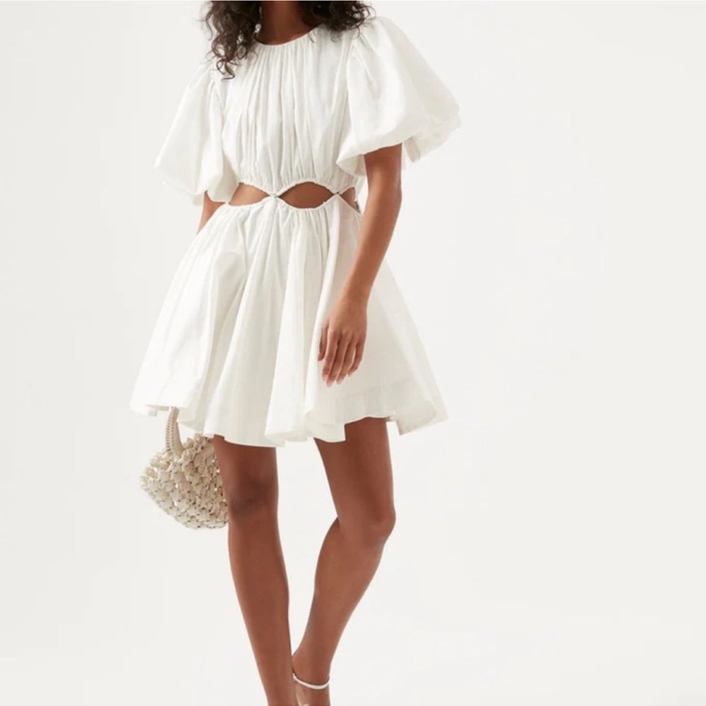 NWT AJE Henriette cut out mini dress